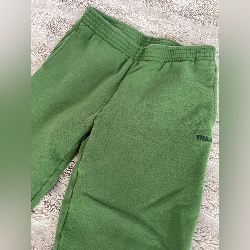 EUC Aritzia Tna cozy fleece sweatfleece perfect fit green joggers size XS